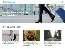 Tablet Screenshot of luggageportal.com